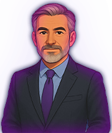 Business coach persona illustration