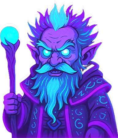 Grimwald Pyrestorm, an archmage persona